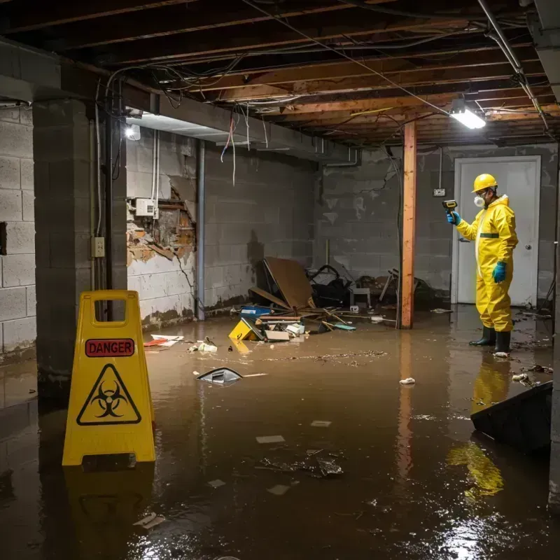 Flooded Basement Electrical Hazard in Seneca County, NY Property