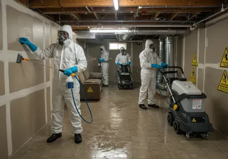 Basement Moisture Removal and Structural Drying process in Seneca County, NY